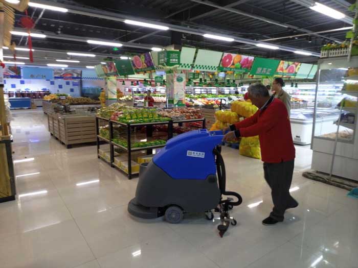 青岛一个体小型超市应用AL50B洗地机价格实惠